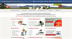 Desktop Screenshot of lowcostprintshop.com