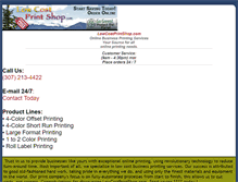 Tablet Screenshot of lowcostprintshop.com